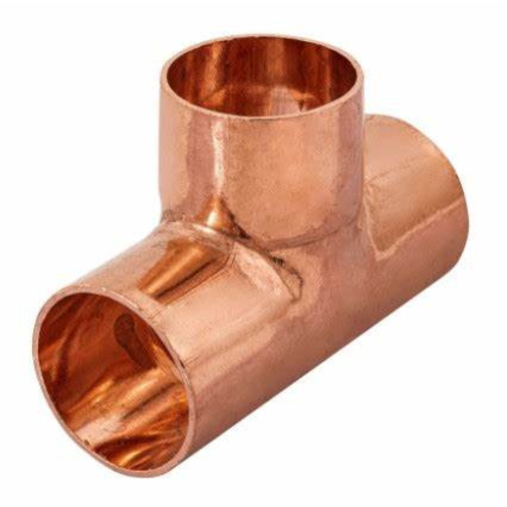 Tee sencilla cobre 3/4"