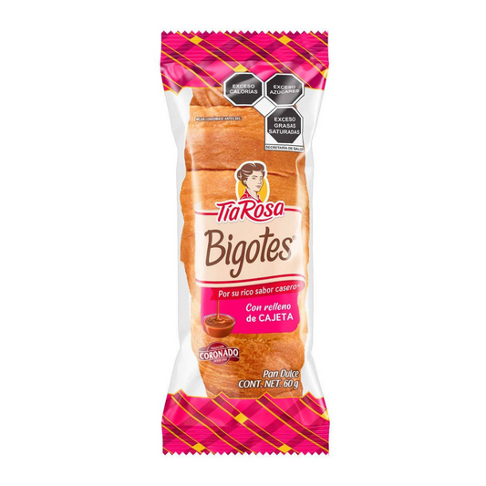 Bigotes con cajeta 80 gramos