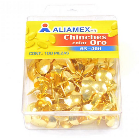 Chinches color oro