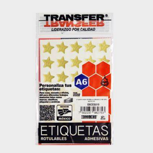Etiquetas transfer estrella