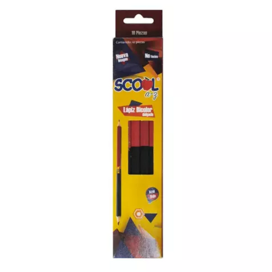 Lápiz Bicolor Scool