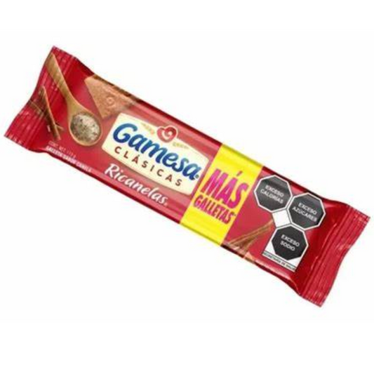 Ricanelas 113 gramos, galletas sabor canela