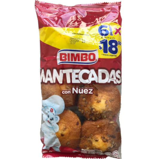 Mantecadas con nuez 184.5 gr