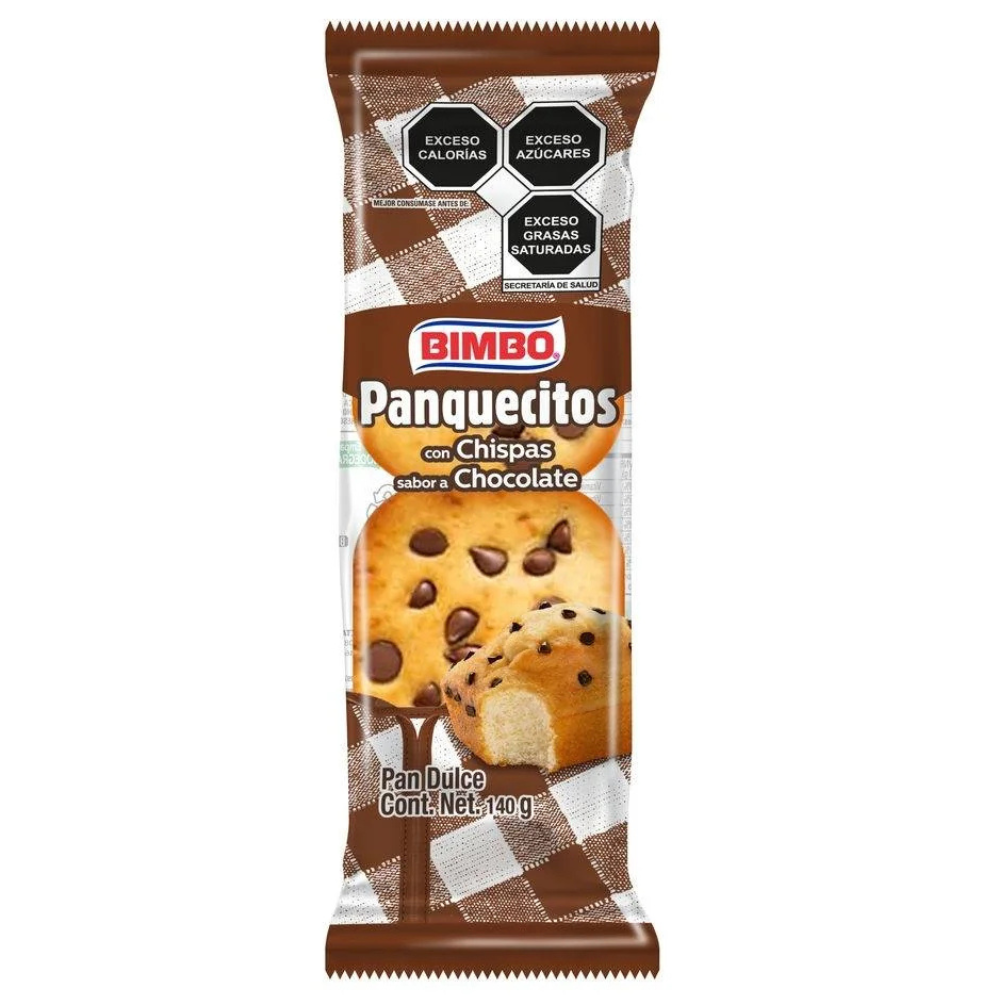 Panquecitos con chocolate 140 gramos
