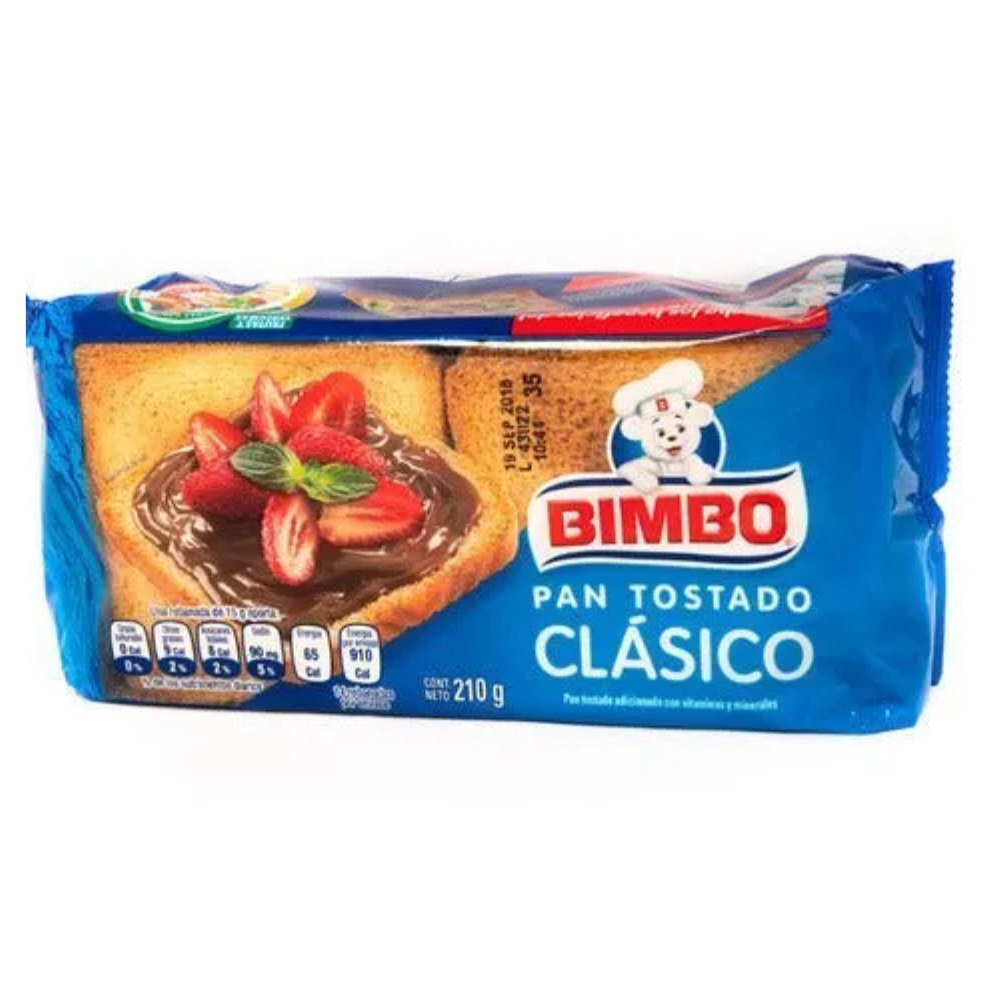 Pan tostado clásico 210 gr