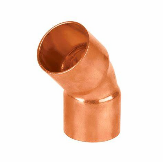 Codo 45° cobre de 3/4"