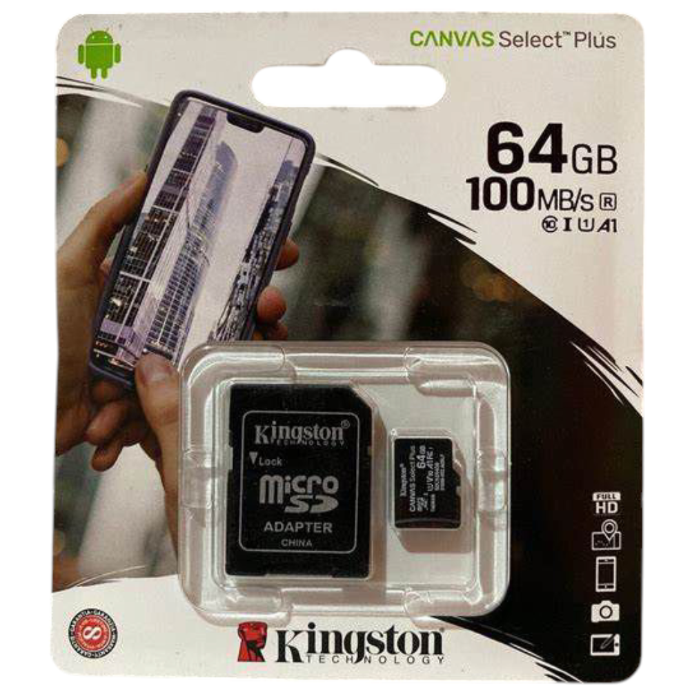 Memoria Micro SD con Adaptador 64 GB
