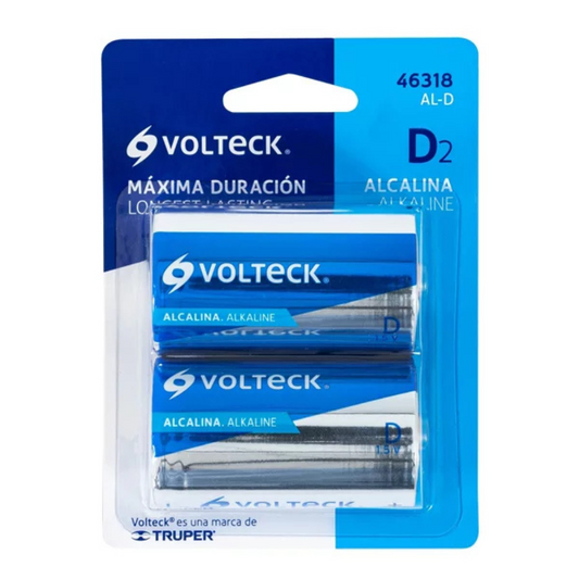 Pila Alcalina D2 volteck 1.5 volts