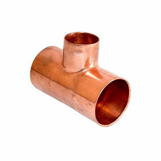 Tee reducida cobre 3/4 x 3/4 x 1/2"