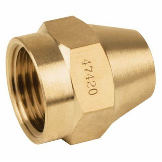 Tuerca cónica de latón 1/2"